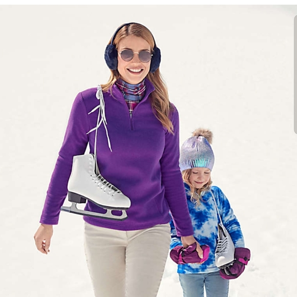 Lands End Women Sweater Fleece Jacket
Quarter Zip - Picture 8 of 8